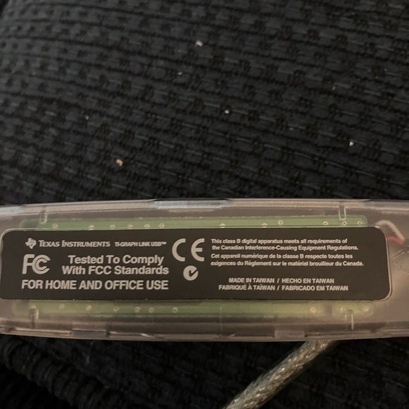 Texas Instruments Graph Data Link & USB Cable Set TI-83 Plus Graphing Calculator - Picture 3 of 9